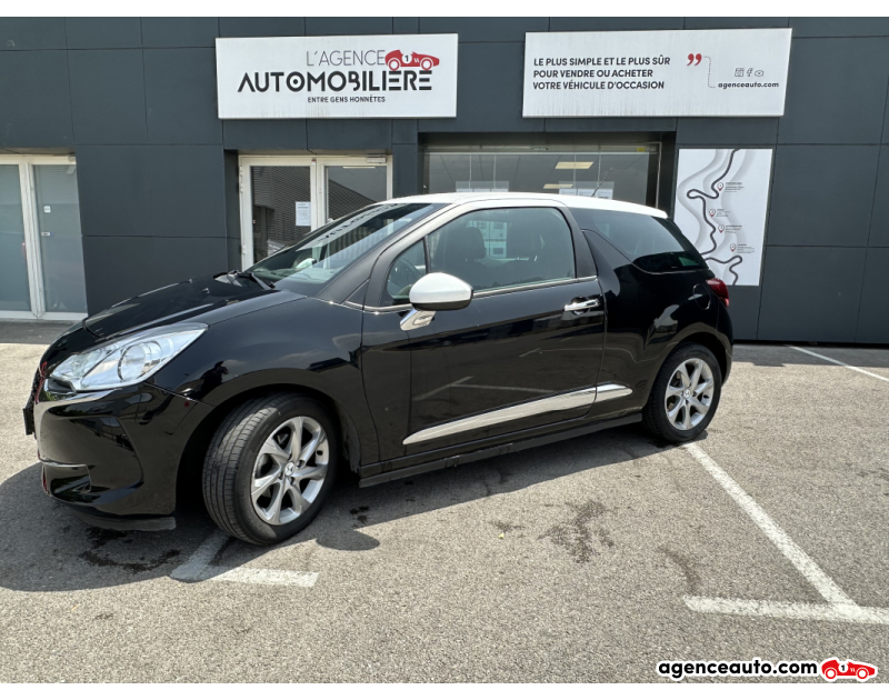 Aankoop Gebruikte Auto, Goedkope Gebruikte Auto | Agence Auto Citroen DS3 1.2 PURETECH 110cv So Chic Courroie OK Noir Jaar 2017 Automatique Essence
