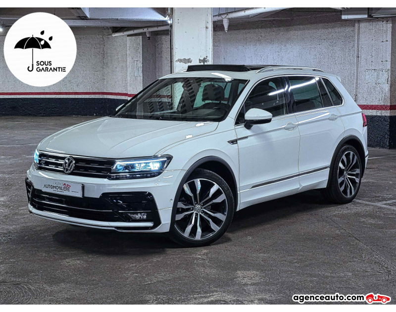 Compra de Carros Usados, Carros Usados Baratos | Auto Immo Volkswagen Tiguan II 2.0 TDi 150 BlueMT Black R-Line DSG7 Blanc Ano 2019 Automatique Diesel