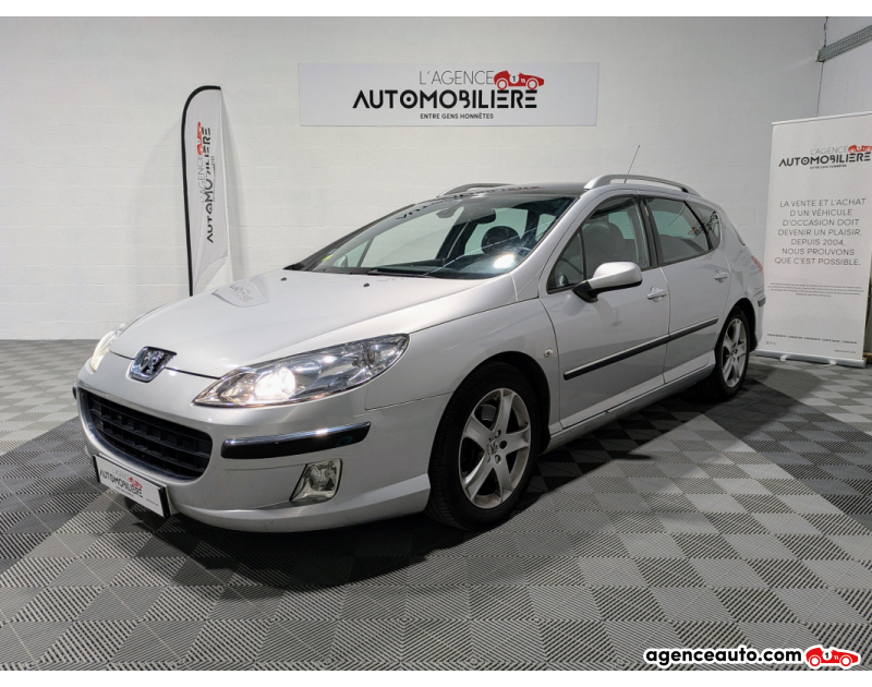 Aankoop Gebruikte Auto, Goedkope Gebruikte Auto | Agence Auto Peugeot 407 SW V6 3.0 211 BVA Pack Sport Gris Jaar 2006 Automatique Essence