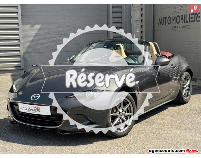 Achat voiture occasion, Auto occasion pas cher | Agence Auto Mazda MX-5 ST 1.5L SKYACTIV-G 131 ch « Cherry Top » Gris Année 2018 Manuelle Essence
