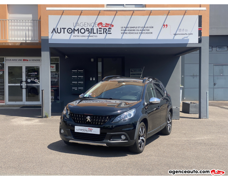 Achat voiture occasion, Auto occasion pas cher | Agence Auto Peugeot 2008 110 CV EAT6 GT LINE Courroie changée Noir Année 2018 Automatique Bioethanol