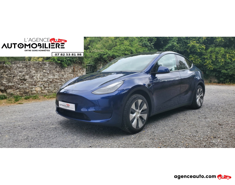 Achat voiture occasion, Auto occasion pas cher | Agence Auto Tesla Model Y 300 Autonomie Standard RWD  60kw Bleu Année 2023 Automatique Électrique
