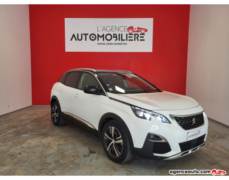 Achat voiture occasion, Auto occasion pas cher | Agence Auto Peugeot 3008 1.2 PURETECH 130 EAT6 ALLURE BUSINESS + CAMERA + HAYON ELECTRIQUE Blanc Année 2018 Automatique Essence