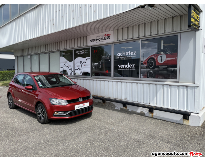 Gebrauchtwagenkauf, Günstige Gebrauchtwagen | Automobilienagentur Volkswagen Polo V 1.2 TSI 90 CV Allstar BVM5 APPLE CAR PLAY - Garantie 12 Mois Rouge Jahr 2016 Manuelle Essence