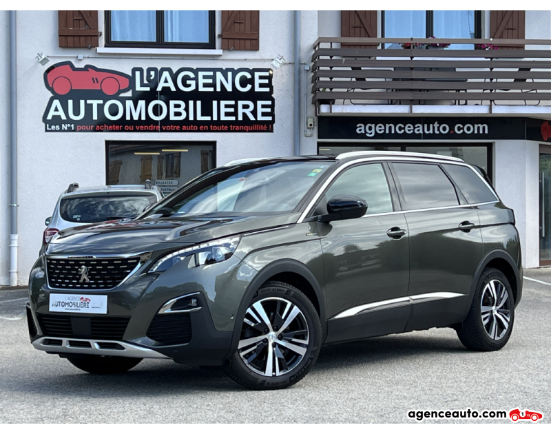 Achat voiture occasion, Auto occasion pas cher | Agence Auto Peugeot 5008 1.5 Bluehdi 130 GT LINE EAT8 Vert Année 2020 Automatique Diesel