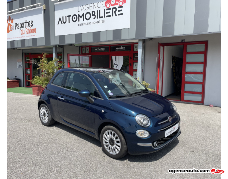 Compra de Coches Usados, Coches Usados Baratos %'|'% Agence Auto Fiat 500 III 1.2 8v 69 cv Lounge Bleu Año 2018 Manuelle Essence