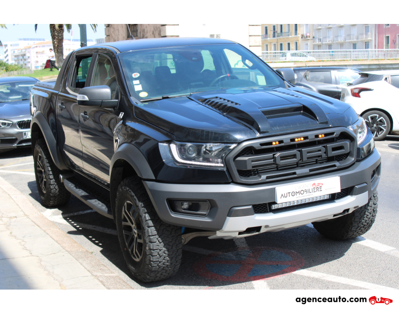 Achat voiture occasion, Auto occasion pas cher | Agence Auto Ford Raptor DOUBLE CABINE 2.0 TDCI 215 RAPTOR 4X4 BVA ( Elargisseur de voie, Caméra de recul... ) Noir Année 2020 Automatique Diesel
