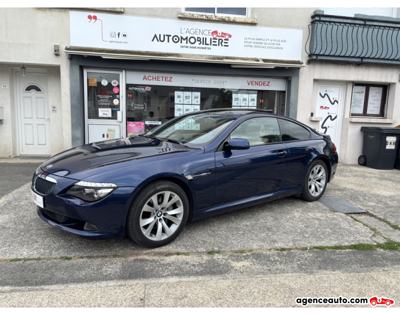 Compra de Coches Usados, Coches Usados Baratos %'|'% Agence Auto Bmw Série 6 (E63)  635d Coupé 3.0 286 cv Pack Luxe Boîte auto Bleu Año 2008 Automatique Diesel