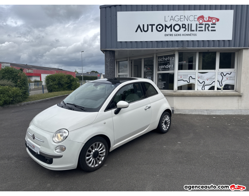 Achat voiture occasion, Auto occasion pas cher | Agence Auto Fiat 500 II 1.2 8V 69 LOUNGE Blanc Année 2014 Manuelle Essence