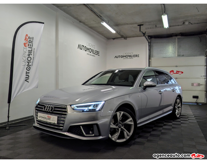 Achat voiture occasion, Auto occasion pas cher | Agence Auto Audi A4 V AVANT 2.0 TFSI 190 S LINE S TRONIC Gris Année 2019 Automatique Essence