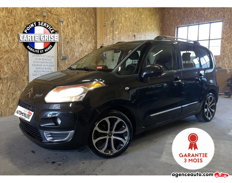 Acquisto Auto Usate, Auto Usate Economiche | Agenzia Automobiliare Citroen C3 Picasso 1.4 VTi 16V 95 cv Noir Anno 2012 Manuelle Essence