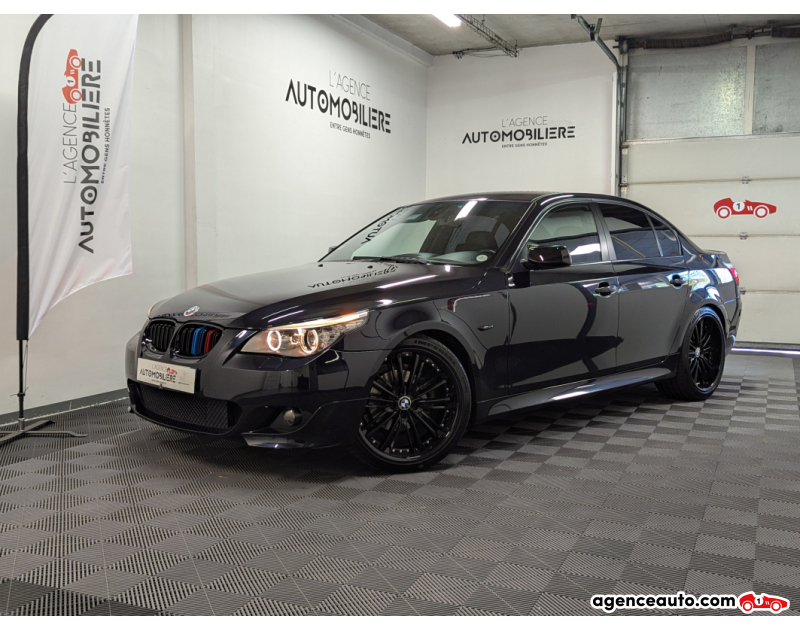 Achat voiture occasion, Auto occasion pas cher | Agence Auto Bmw Série 5 (E60) (2) 525I SPORT PACK SPORT M Bleu Année 2007 Automatique Essence