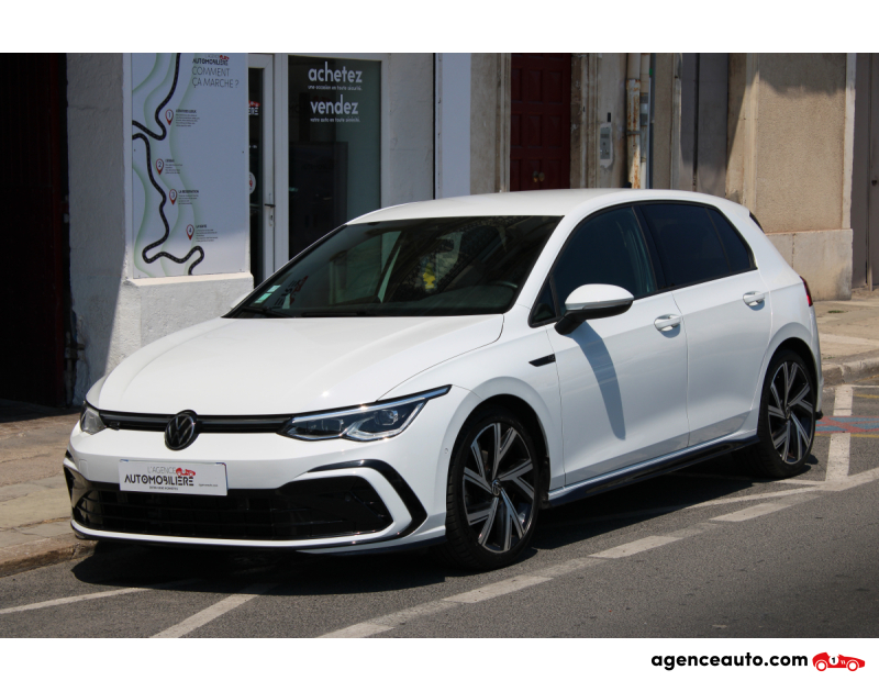 Gebrauchtwagenkauf, Günstige Gebrauchtwagen | Automobilienagentur Volkswagen Golf 1.5 E-TSI 150 MHEV HYBRID OPF R-LINE DSG BVA ( Caméra de recul, Carplay ... ) Blanc Jahr 2021 Automatique Hybride