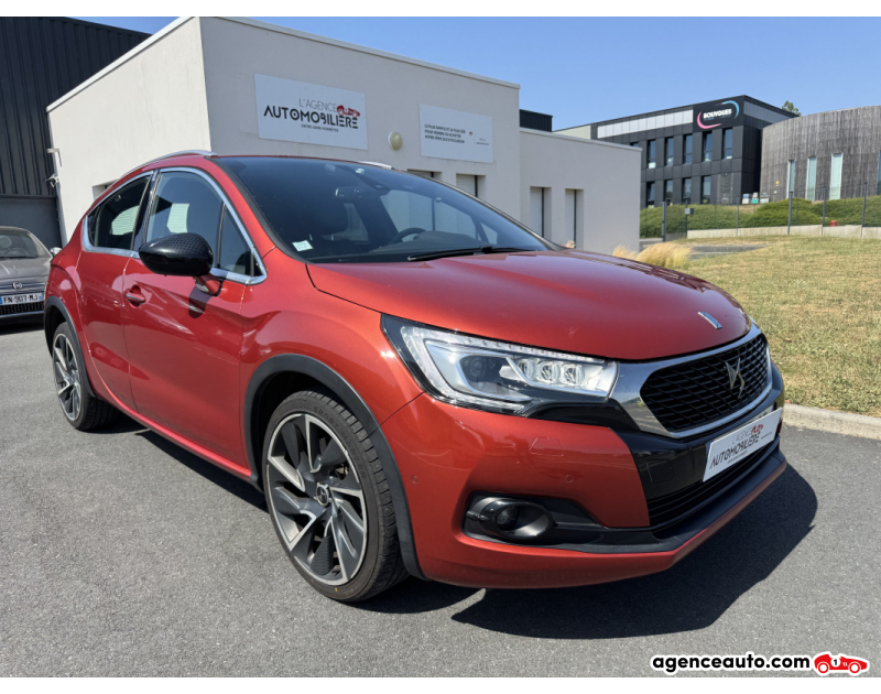 Achat voiture occasion, Auto occasion pas cher | Agence Auto DS DS 4 CROSSBACK 2.0 BLUEHDI 180 EAT6 SPORT CHIC | APPLE CARPLAY Orange Année 2016 Automatique Diesel