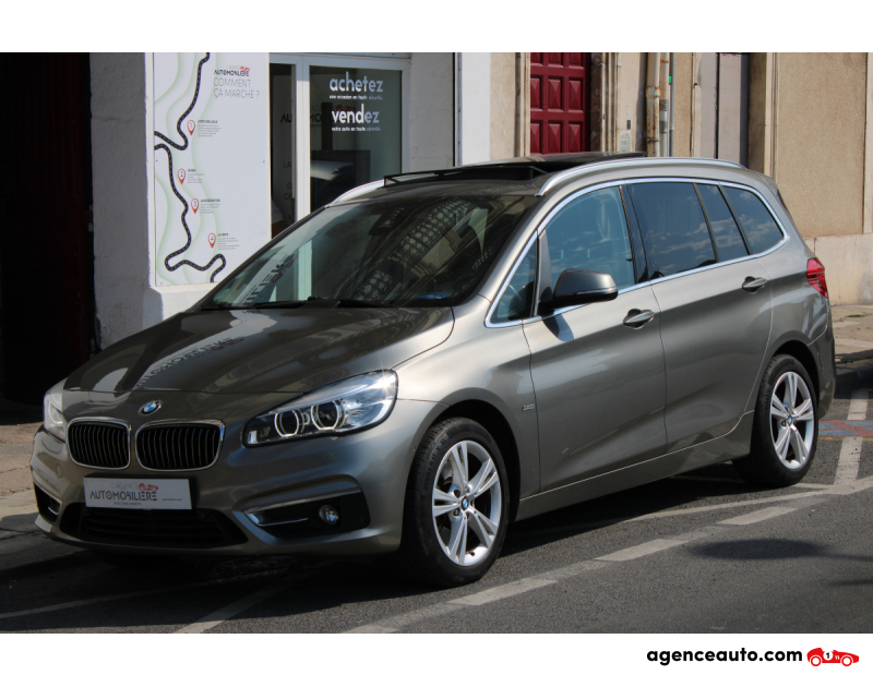 Gebrauchtwagenkauf, Günstige Gebrauchtwagen | Automobilienagentur Bmw Série 2 GRAN-TOURER 2.0 220 D 190 LUXURY BVA ( Grand écran, Toit ouvrant panoramique ... ) Gris Jahr 2015 Automatique Diesel