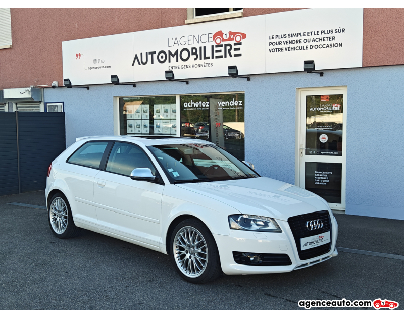 Aankoop Gebruikte Auto, Goedkope Gebruikte Auto | Agence Auto Audi A3 2.0 TFSI 200ch Ambition Luxe S-tronic 3p Blanc Jaar 2011 Automatique Essence