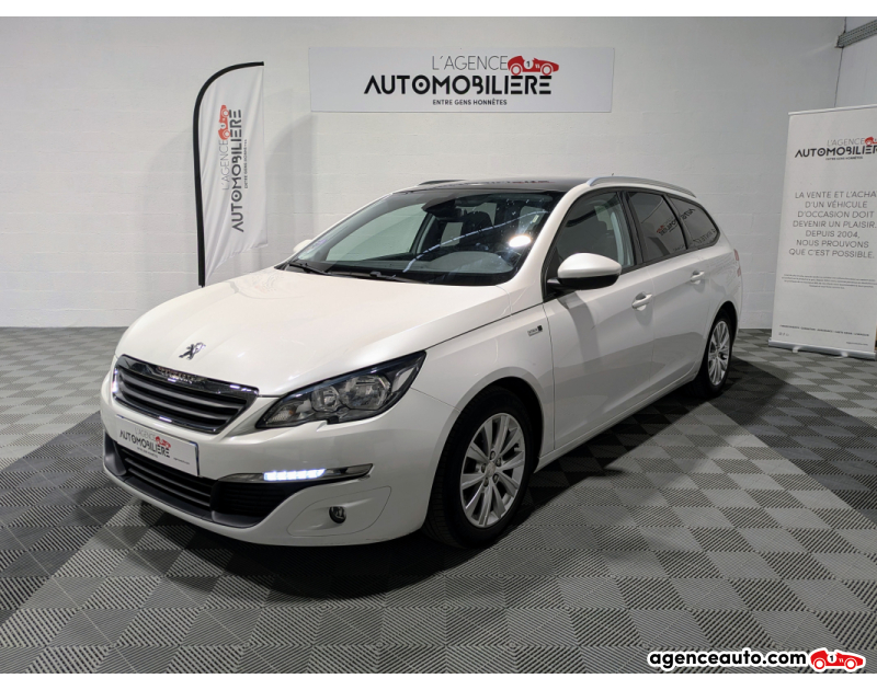 Aankoop Gebruikte Auto, Goedkope Gebruikte Auto | Agence Auto Peugeot 308 SW 1.2 110 Style Blanc Jaar 2016 Manuelle Essence