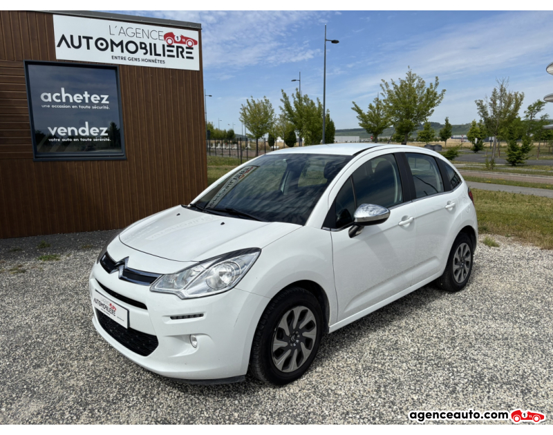 Achat voiture occasion, Auto occasion pas cher | Agence Auto Citroen C3 II 1.6 BlueHDi 75 cv Blanc Année 2016 Manuelle Diesel
