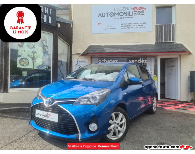 Aankoop Gebruikte Auto, Goedkope Gebruikte Auto | Agence Auto Toyota Yaris III (2) 1,5 HYBRID 100H ATTITUDE 5P BVA Bleu Jaar 2014 Automatique Hybride