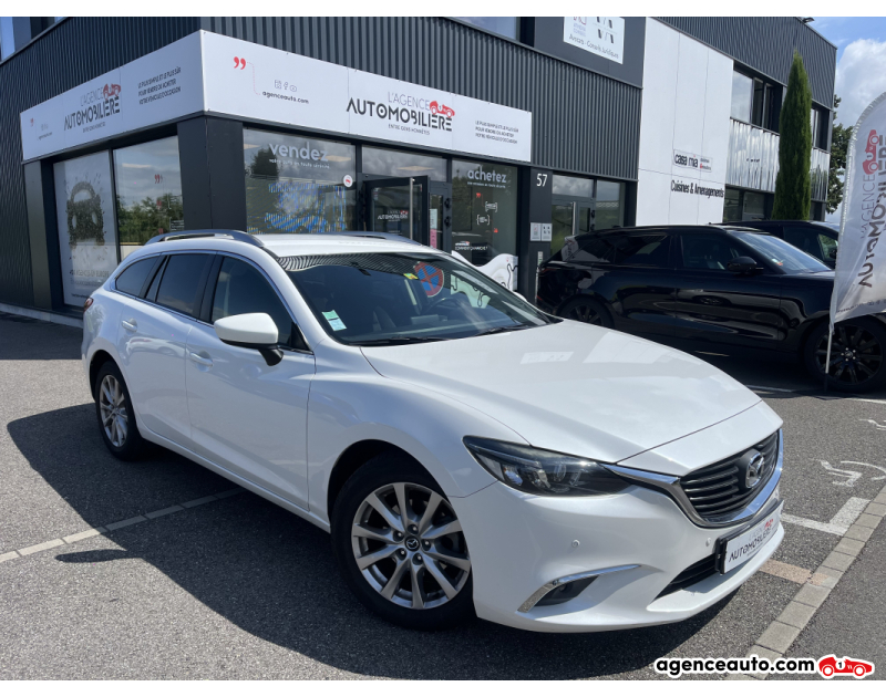 Achat voiture occasion, Auto occasion pas cher | Agence Auto Mazda Mazda 6 III PHASE 2 ESTATE 2.0 165CV SKYACTIV-G - GARANTIE 12 MOIS Blanc Année 2016 Automatique Essence