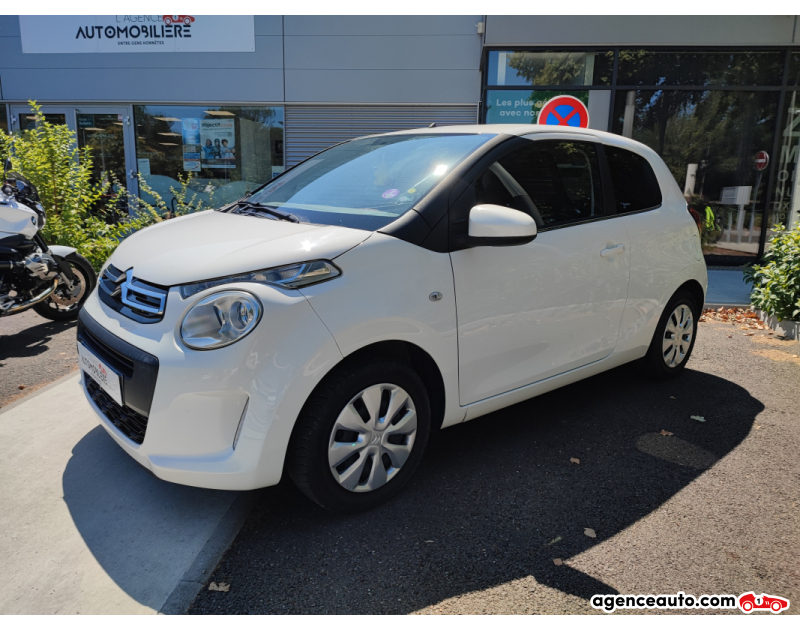 Achat voiture occasion, Auto occasion pas cher | Agence Auto Citroen C1 1.0  VTi 68 Feel Blanc Année 2015 Manuelle Essence