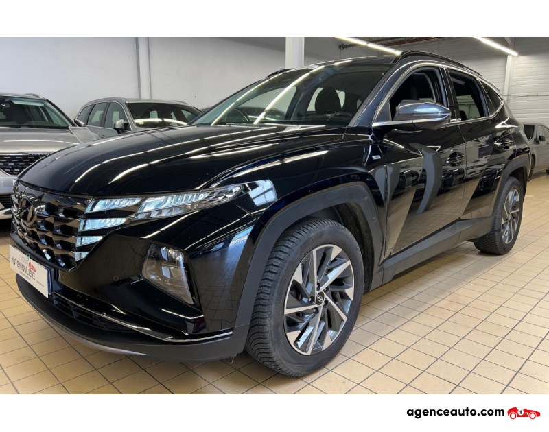 Achat voiture occasion, Auto occasion pas cher | Agence Auto Hyundai Tucson 1.6 CRDI 136 HYBRID 48V N LINE DCT-7 Noir Année 2021 Automatique Hybride
