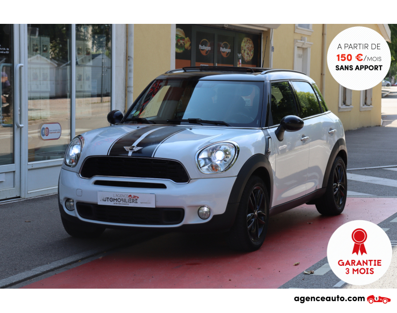 Compra de Coches Usados, Coches Usados Baratos %'|'% Agence Auto Mini Countryman SD 2.0d 143 BVM6 (GPS, Attelage, Bluetooth) Blanc Año 2012 Manuelle Diesel