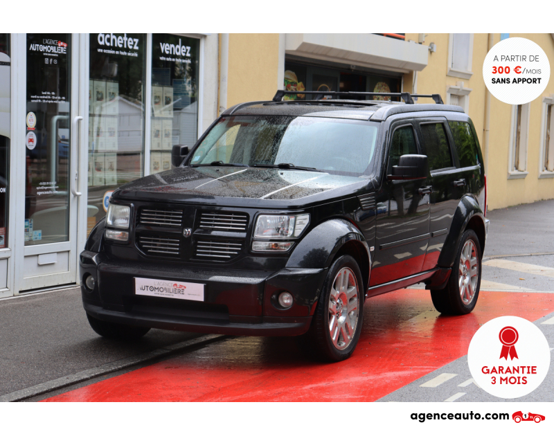 Achat voiture occasion, Auto occasion pas cher | Agence Auto Dodge Nitro 2.8 CRD 177 4x4 BVA (Bluetooth, Sièges chauffants...) Noir Année 2008 Automatique Diesel