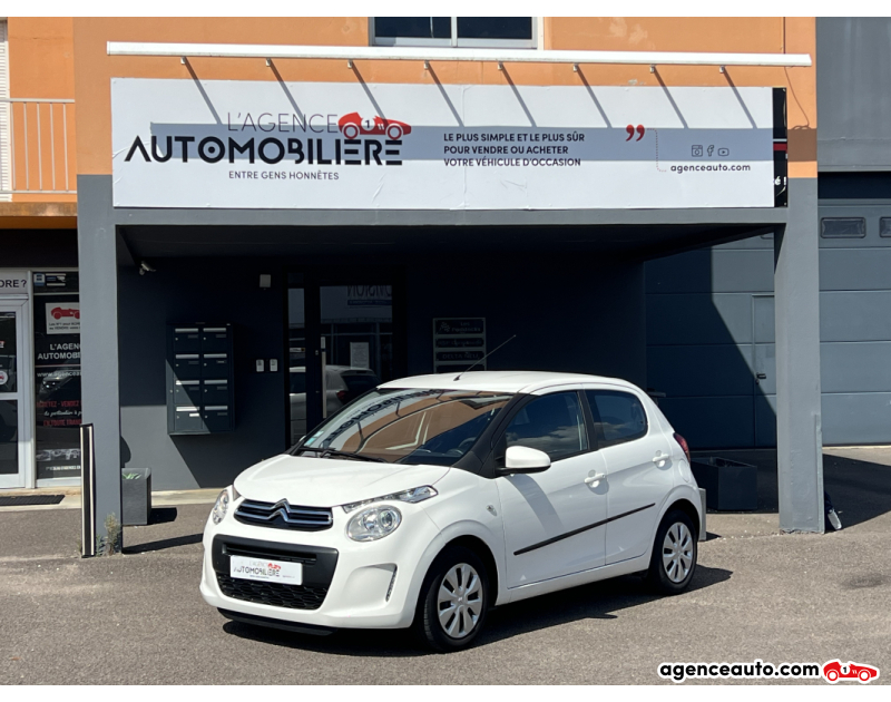 Achat voiture occasion, Auto occasion pas cher | Agence Auto Citroen C1 5 Portes 1.0 VTi 12V 69 cv Feel + 4 Jantes Hiver Blanc Année 2016 Manuelle Essence