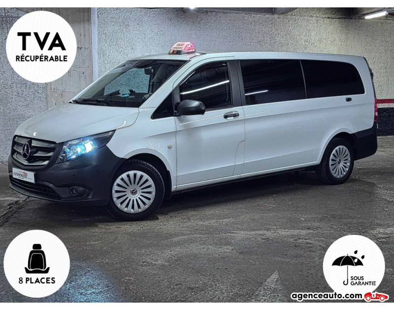 Achat voiture occasion, Auto occasion pas cher | Agence Auto Mercedes Vito Tourer L3 114 CDi 136ch 9G-Tronic 8 Places Extra Long TVA récupérable Blanc Année 2021 Automatique Diesel