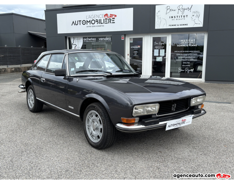 Achat voiture occasion, Auto occasion pas cher | Agence Auto Peugeot 504 Coupe V6 C31 136 ch 1977 Gris Année 1977 Manuelle Essence