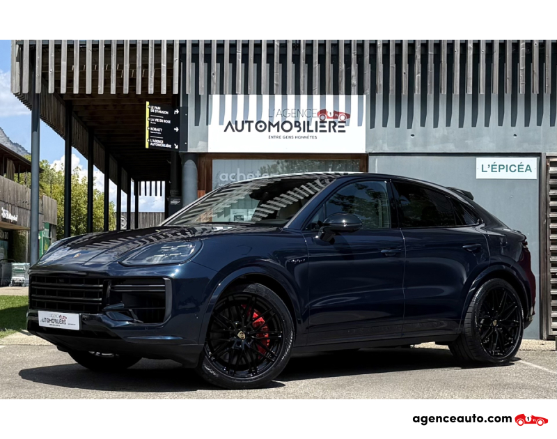 Compra de Coches Usados, Coches Usados Baratos %'|'% Agence Auto Porsche Cayenne Coupé 4.0 V8 Turbo E-Hybrid 739ch / 1°Main - Origine France Bleu Año 2024 Automatique Hybride