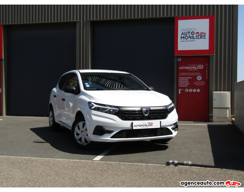 Achat voiture occasion, Auto occasion pas cher | Agence Auto Dacia Sandero 1.0 ECO-G 100 Essence/GPL Essentiel bvm6 Blanc Année 2022 Manuelle Essence
