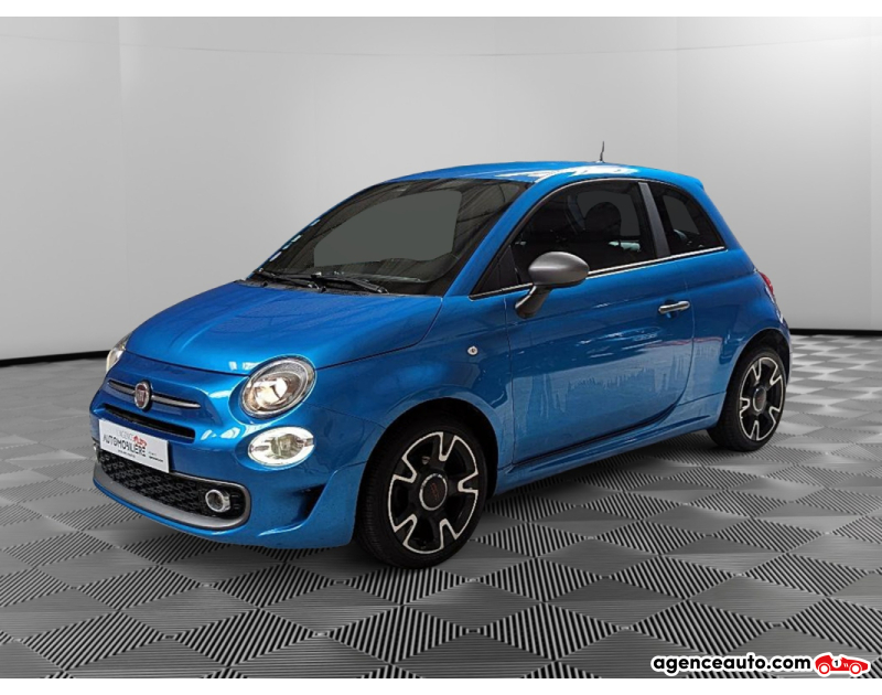 Achat voiture occasion, Auto occasion pas cher | Agence Auto Fiat 500 II (2) 1.2 8V 69 S PLUS Bleu Année 2019 Manuelle Essence