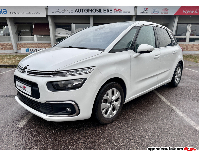 Aankoop Gebruikte Auto, Goedkope Gebruikte Auto | Agence Auto Citroen C4 Spacetourer 1.2L 130 FEEL EAT BVA /Entretien exclusif Citroën/distribution remplacée Blanc Jaar 2020 Automatique Essence