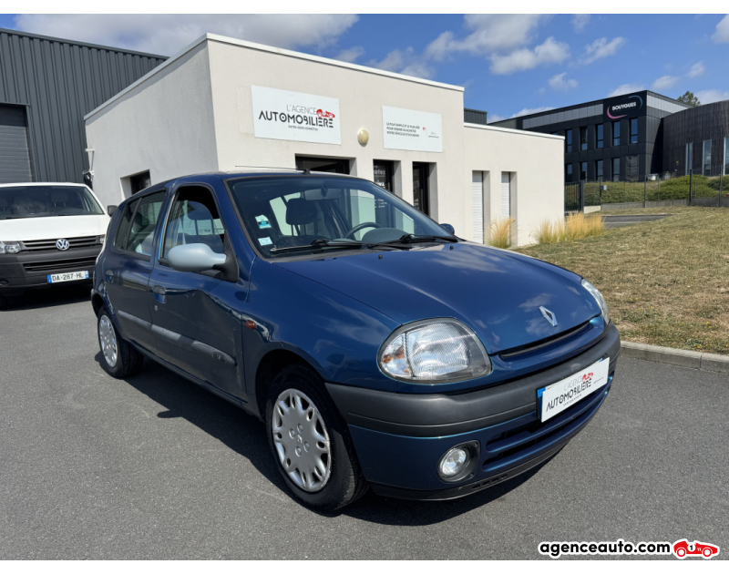 Compra de Coches Usados, Coches Usados Baratos %'|'% Agence Auto Renault Clio II 1.2i 60 RXE | BLUETOOTH | DISTRI OK | FAIBLE KILOMETRAGE Bleu Año 2000 Manuelle Essence