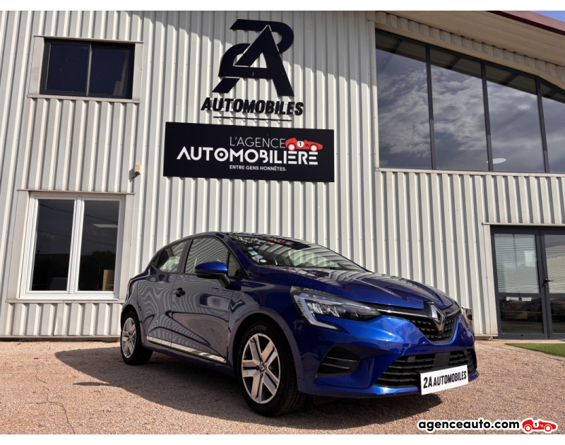 Compra de Coches Usados, Coches Usados Baratos %'|'% Agence Auto Renault Clio 1.0 SCE 65CH Bleu Año 2021 Manuelle Essence
