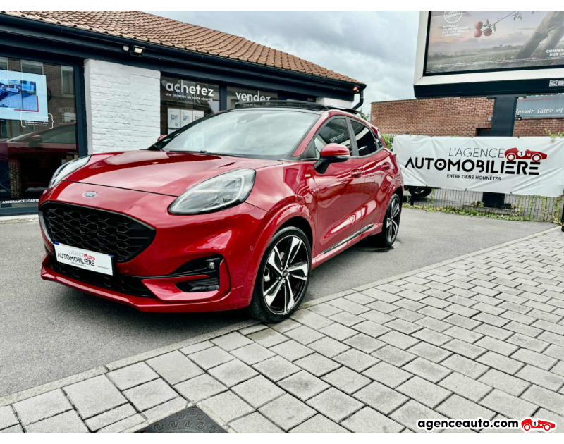 Aankoop Gebruikte Auto, Goedkope Gebruikte Auto | Agence Auto Ford Puma 1.0 ECOBOOST HYBRID 125CV ST-LINE X TOIT OUVRANT ROUGE FANTASTIC Argent Jaar 2023 Automatique Hybride
