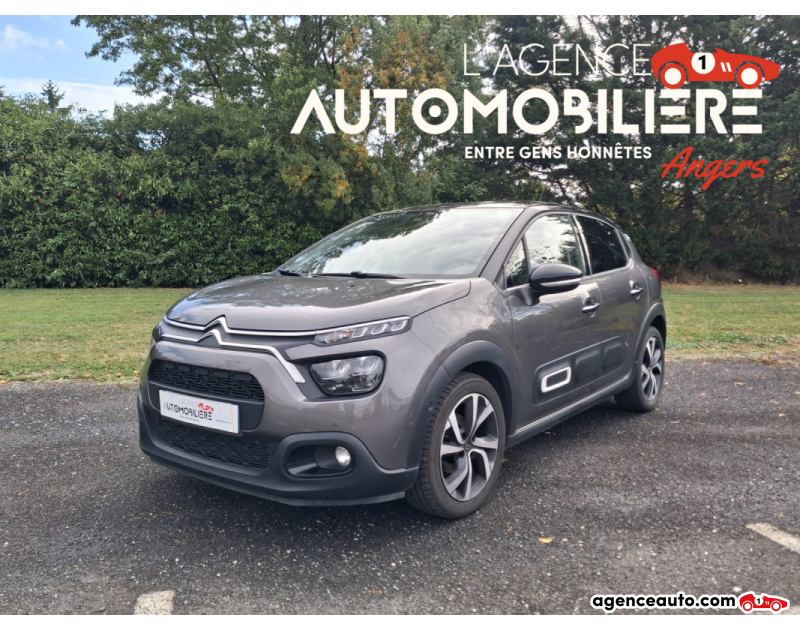 Achat voiture occasion, Auto occasion pas cher | Agence Auto Citroen C3 SHINE 82cv - Suivi complet Gris Année 2021 Manuelle Essence