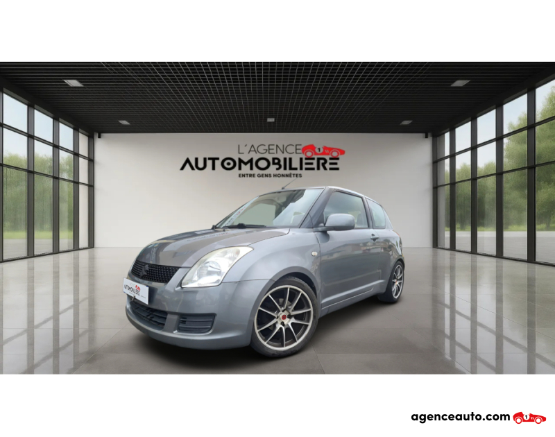 Achat voiture occasion, Auto occasion pas cher | Agence Auto Suzuki Swift II 1.3 VVT 92 GLX 3P Gris Année 2010 Manuelle Essence