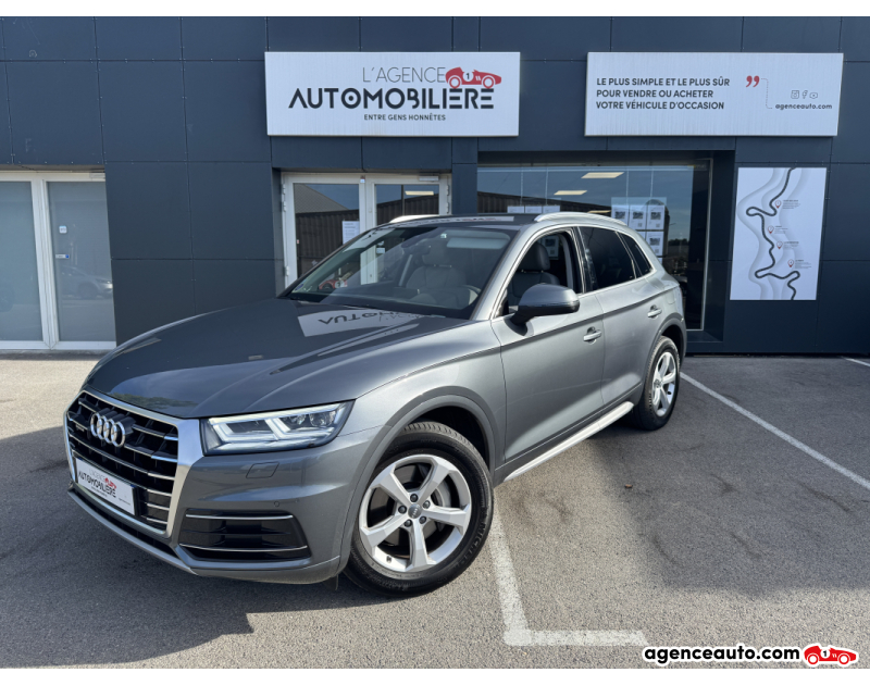 Achat voiture occasion, Auto occasion pas cher | Agence Auto Audi Q5 50 TFSI e 299 S-Tronic7 Quattro Design Luxe Argent Année 2020 Automatique Hybride