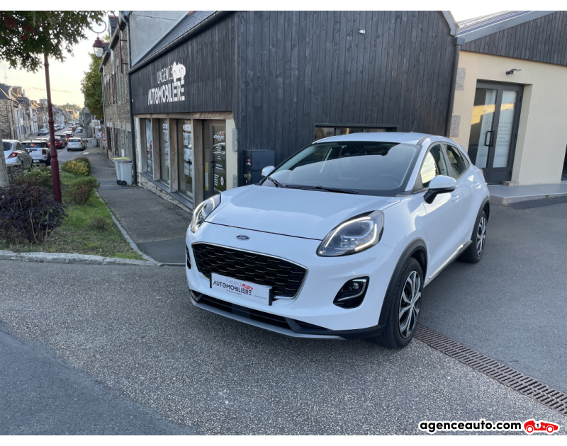 Gebrauchtwagenkauf, Günstige Gebrauchtwagen | Automobilienagentur Ford Puma 1.0 EcoBoost 125 ch mHEV S&S Powershift TITANIUM Blanc Jahr 2023 Automatique Hybride