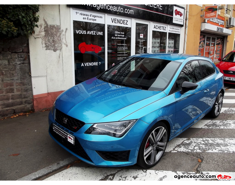 Compra de Coches Usados, Coches Usados Baratos %'|'% Agence Auto Seat Leon SC 2.0 TFSi 280 CUPRA Pack techno Pack Adaptatif Violet Año 2015 Automatique Essence