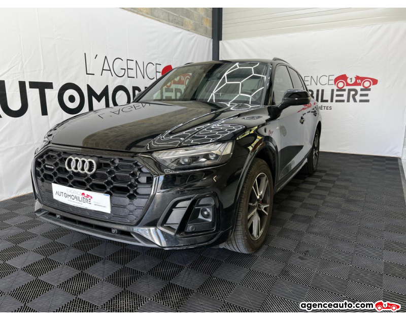 Achat voiture occasion, Auto occasion pas cher | Agence Auto Audi Q5 50 TFSIe 299 S Tronic7 Quattro S line Noir Année 2023 Automatique Hybride
