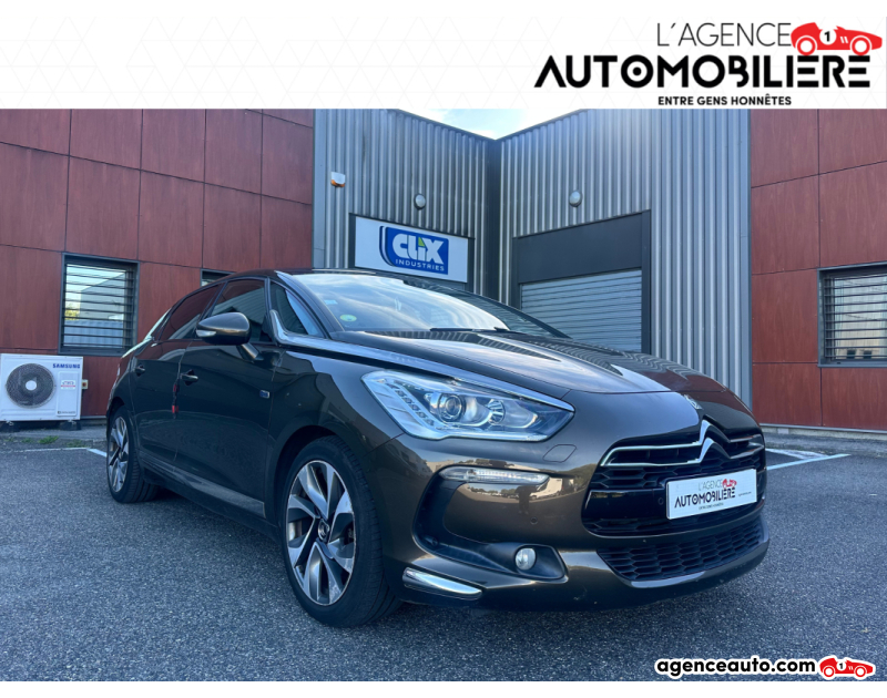 Achat voiture occasion, Auto occasion pas cher | Agence Auto Citroen DS5 2.0 HDI HYBRIDE 200CV 4X4 SPORT CHIC BVA - COURROIE A JOUR - Marron Année 2015 Automatique Hybride