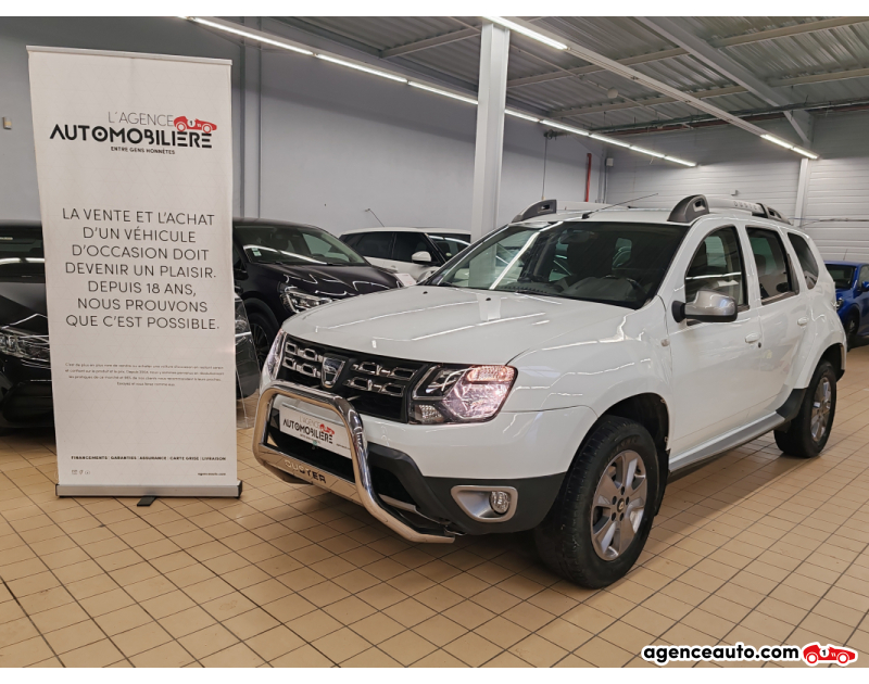 Achat voiture occasion, Auto occasion pas cher | Agence Auto Dacia Duster 1.2 TCE 125 4X4 PRESTIGE EDITION Blanc Année 2016 Manuelle Essence