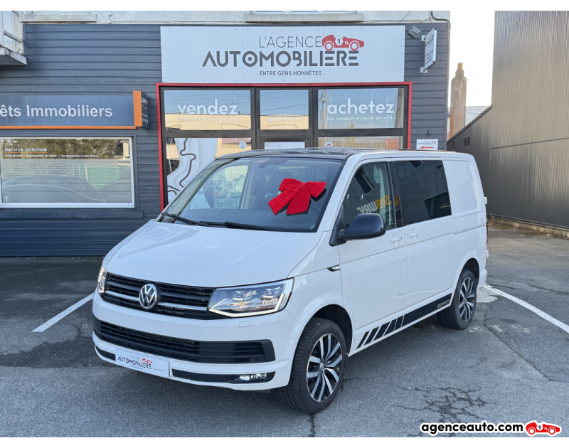 Achat voiture occasion, Auto occasion pas cher | Agence Auto Volkswagen Transporter T6 Cab Appro 2.0 TDI 150 ch DSG7 Edition Blanc Année 2019 Automatique Diesel