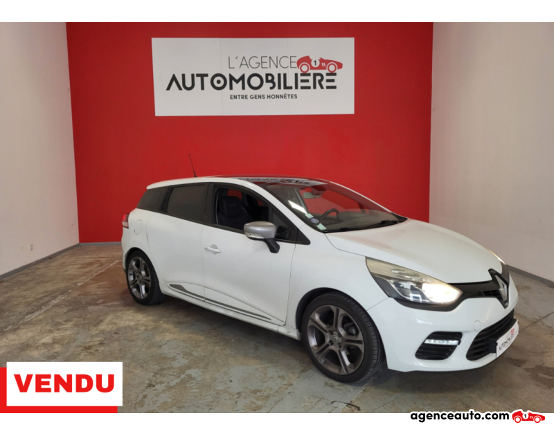 Achat voiture occasion, Auto occasion pas cher | Agence Auto Renault Clio Estate CLIO IV ESTATE 1.2 TCE 120 GT EDC ECO2 Blanc Année 2015 Automatique Essence