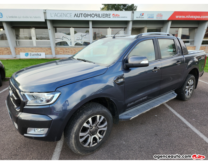 Achat voiture occasion, Auto occasion pas cher | Agence Auto Ford Ranger 3.2 TDCi 200ch Double Cabine Wildtrak BVA / 4x4 Gris Année 2017 Automatique Diesel