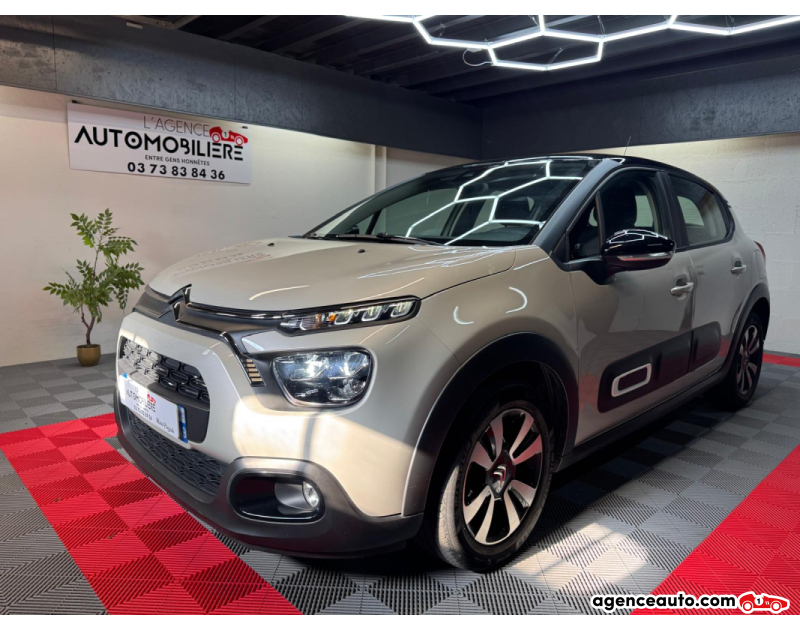 Achat voiture occasion, Auto occasion pas cher | Agence Auto Citroen C3 SHINE Phase 2 1.2 THP  S&S Beige Année 2021 Manuelle Essence